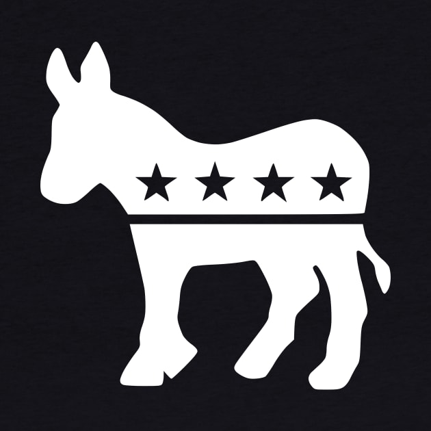 Democrat Donkey White by mplusshift2